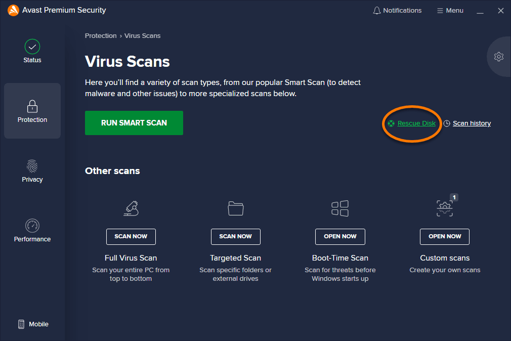 Avast Free Antivirus screenshot