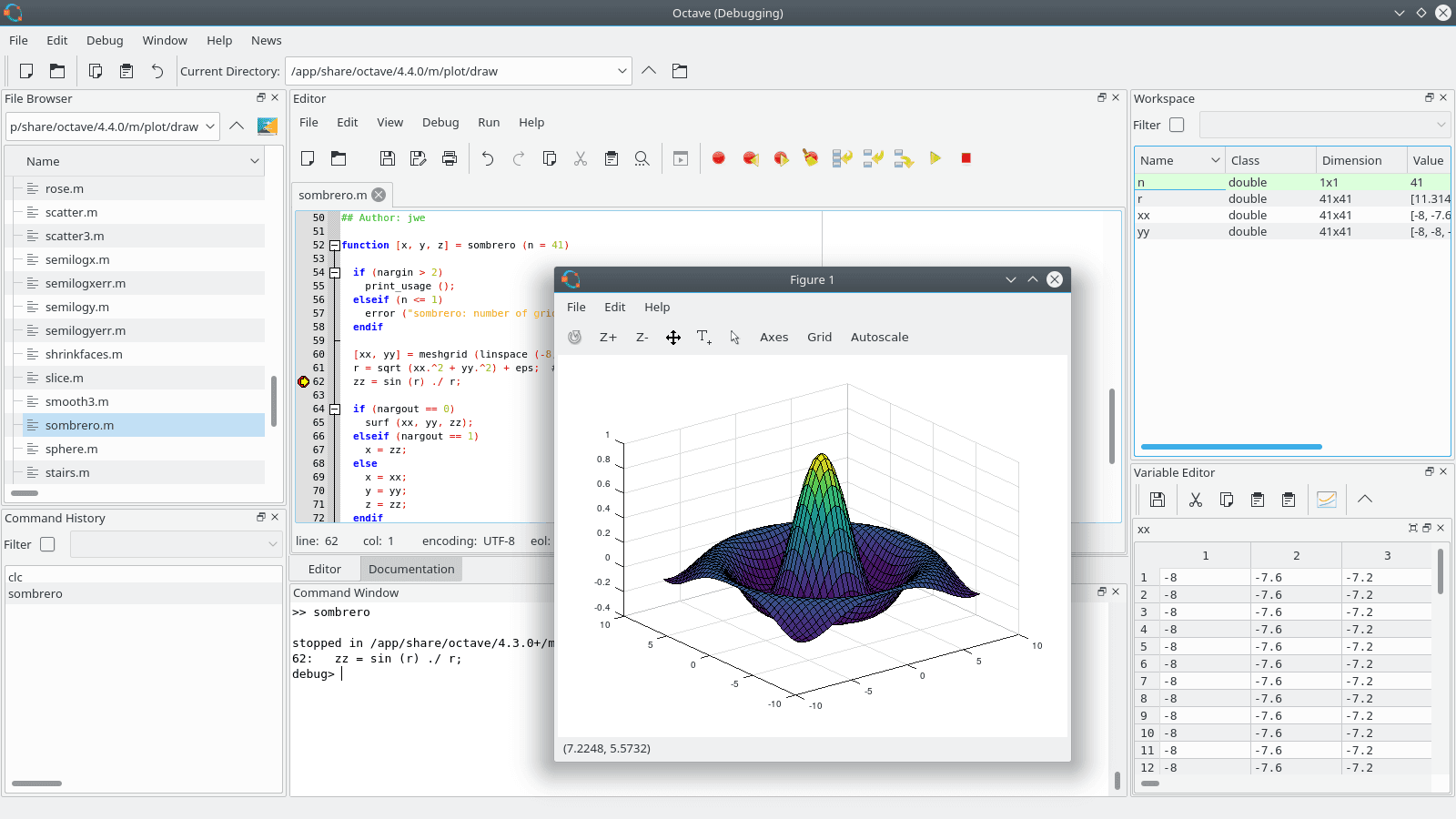 GNU Octave screenshot