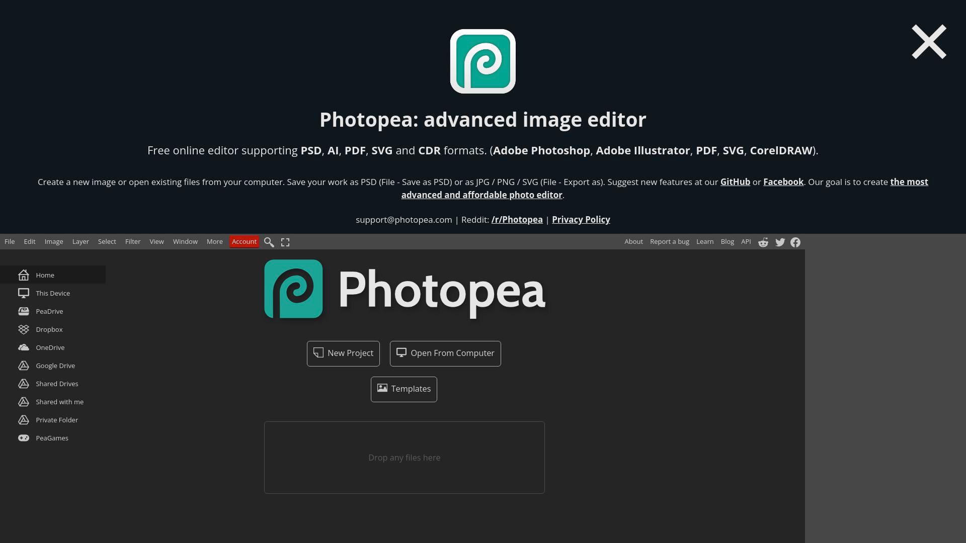 Photopea screenshot