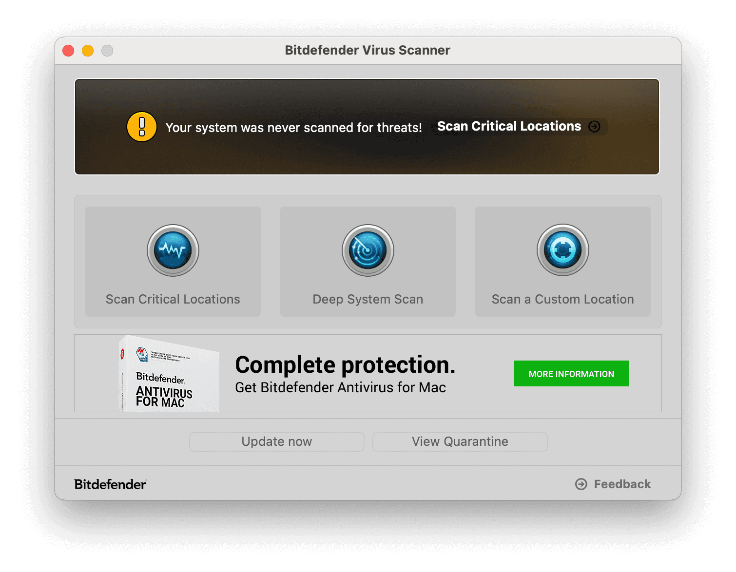 Bitdefender Antivirus Free screenshot